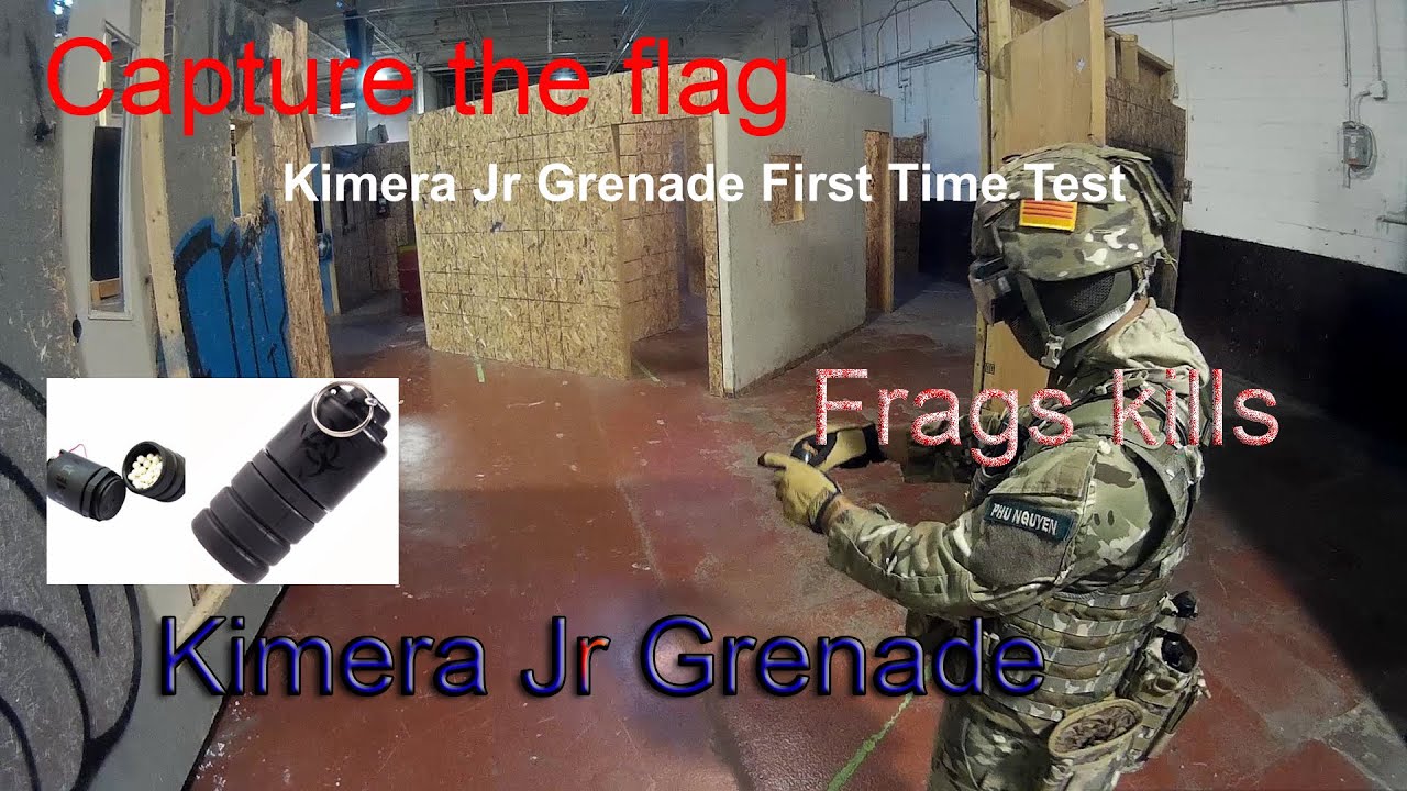 Kimera Jr Grenade Test and Game Play UA Airsoft Field YouTube