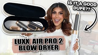 DYSON AIRWRAP DUPE!! 😱 FULL WET TO DRY BLOW OUT ROUTINE + 7 HOUR WEAR TEST! LUXX AIR PRO 2 REVIEW