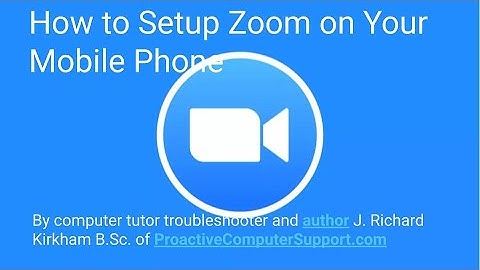 How to Setup Zoom on Your Android or iPhone Mobile Phone by Computer Tutor Rick Kirkham of Oahu