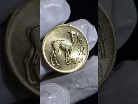 Espectacular!!! Moneda 1/2 Sol De Oro De La Vicuña 1971 - Moneda Escasa! ¿Cuántos Años Se Acuñaron?