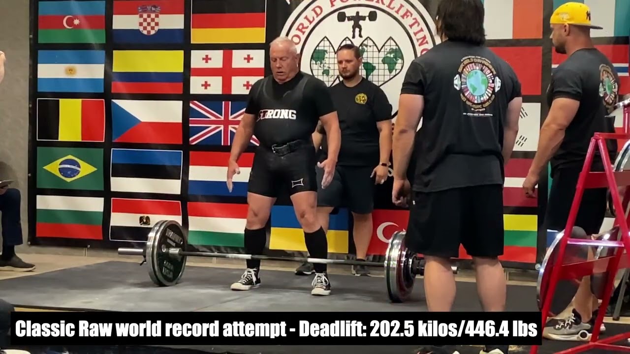 Robert Callender, 79, is the world's strongest classic raw powerlifter age 75-79