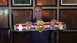 Brian Mitchell and his belts.
