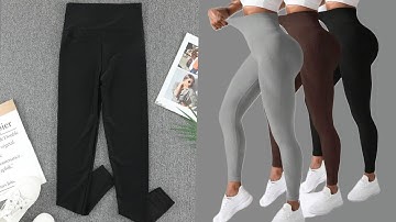 HOW TO SEW A HIGH WAIST LEGGINGS FROM SCRATCH: pattern making and sewing tutorial