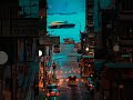 Aesthetic Cityscape: Where the Road meets the Ocean 🛣️💙