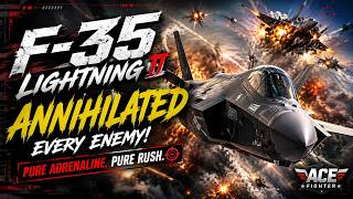 F-35 Air Superiority! Enemy Squadron Annihilated | Intense Ace Fighter Gameplay screenshot 4