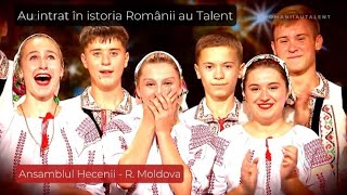 Moldovenii pe scena Românii au Talent au făcut istorie cu dansul popular  - Ansamblul Hecenii