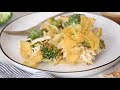 Chicken and broccoli noodle casserole