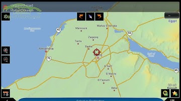 Installation guide for Egypt IGO Pal GPS map software for android system, 3D view.