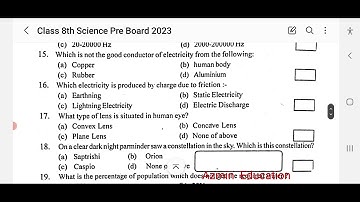 8th class Science Punjab board sample paper full solved 8ਵੀਂ ਜਮਾਤ ਦਾ ਸਾਇੰਸ ਪੰਜਾਬ ਬੋਰਡ ਦਾ ਨਮੂਨਾ ਪੇਪਰ