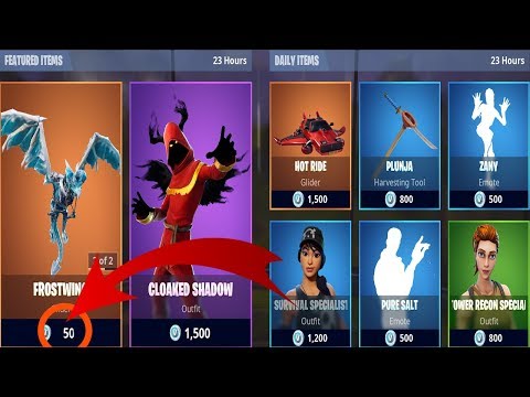 FORTNITE ALMOST FREE 50 VBUCKS VALKYRIE & CLOAKED SHADOW (Fortnite Item Shop Refresh)