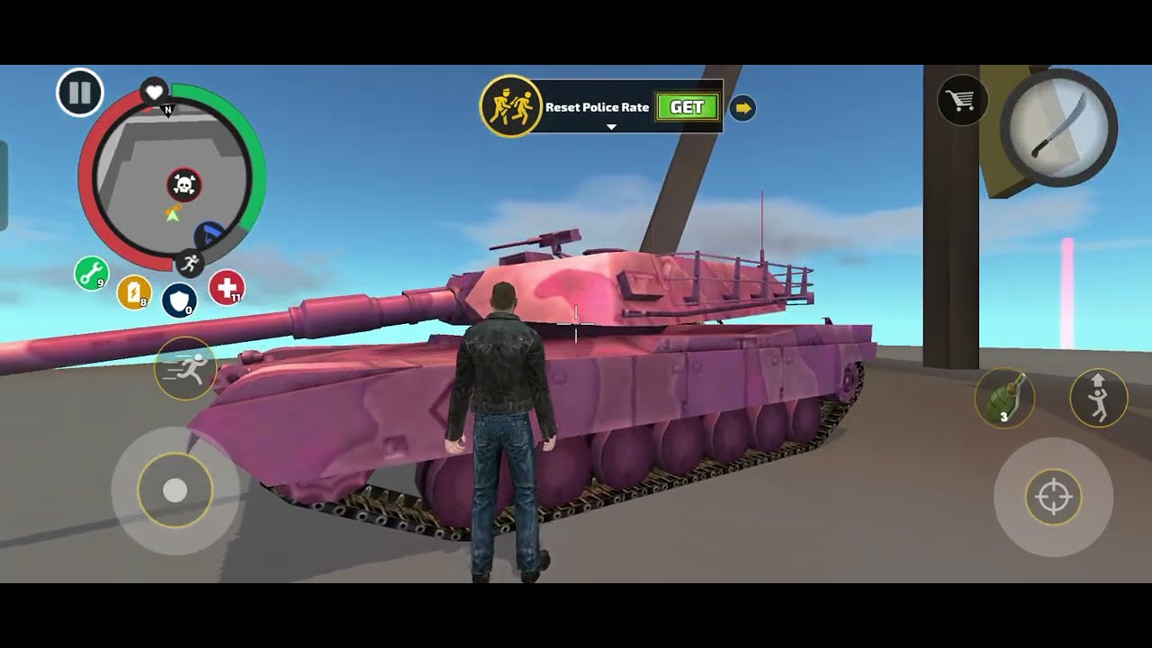 Rope hero machine aeroplane tank(rope hero vice town)HD game video android game