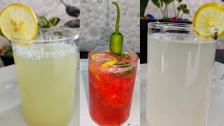 3 Summer Refreshing Drinks\\\\Watermelon Mojito\\\\Refreshing Cucumber Drink\\\\Ginger Lemon Drink