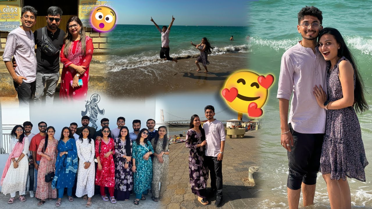 મારી નજરે દ્વારકા😍 | શિવરાજપુર બીચ | Blue Flag Beach | Friends Masti Time | #dailyvlog #gujjufamily