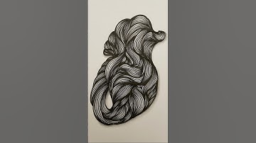 Start to finish #process #timelapse #abstractart #3d #lineart #pattern #sketchbook #satisfying