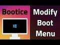 How to modifyedit windows boot options  bootice