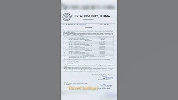 purnea university part 1 admission 2023 | purnea university pg 1st merit list #purneauniversity #pup