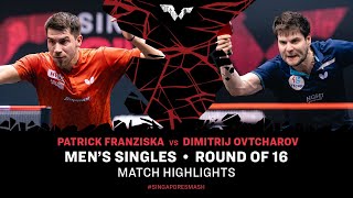 Patrick Franziska vs Dimitrij Ovtcharov | MS R16 | Singapore Smash 2024