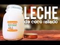 Leche elaborada con coco rallado - Cocina Vegan Fácil