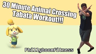 30 Minute Animal Crossing Tabata Workout. No Jumping Low Impact Workouts for GaMeRs!!!