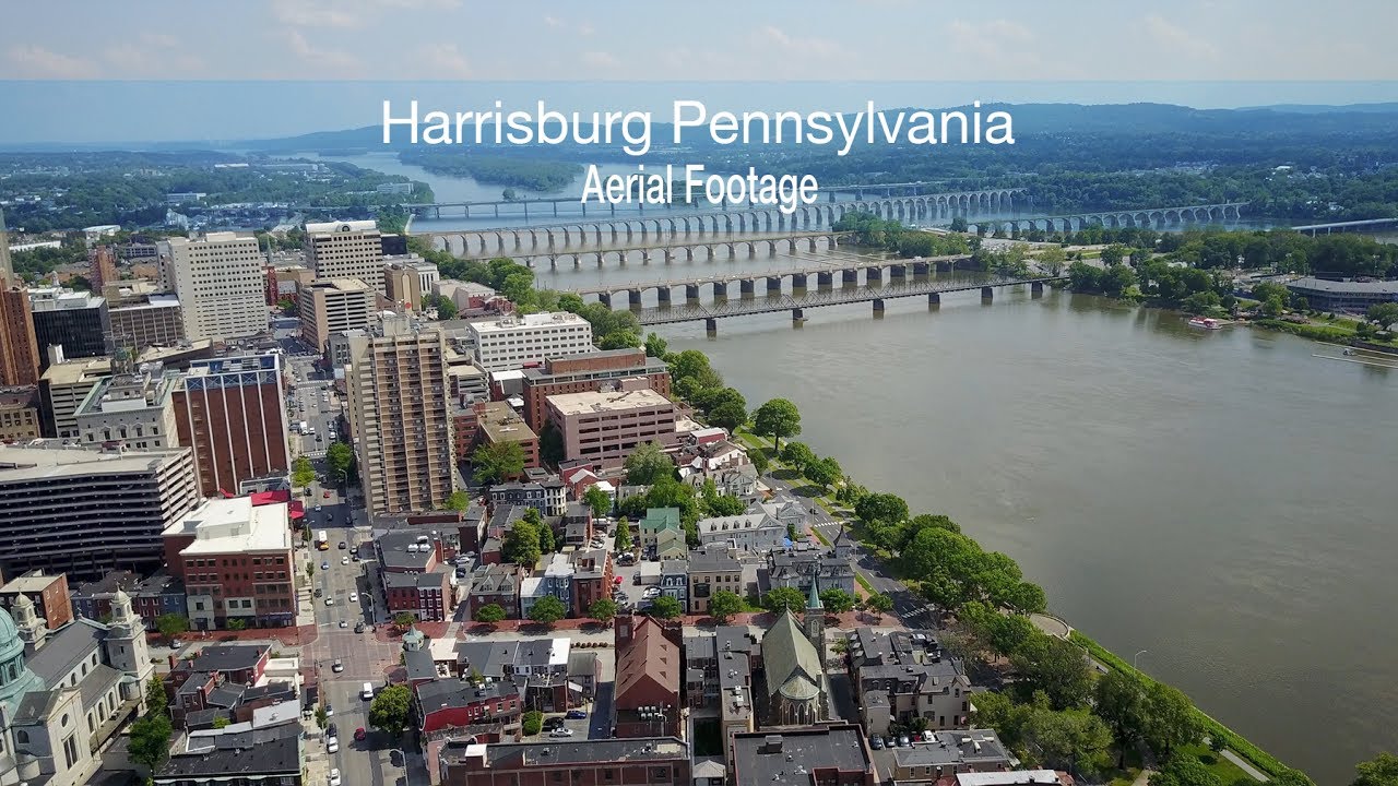 Bridges Over Susquehanna River Downtown Harrisburg Pennsylvania 007 Youtube