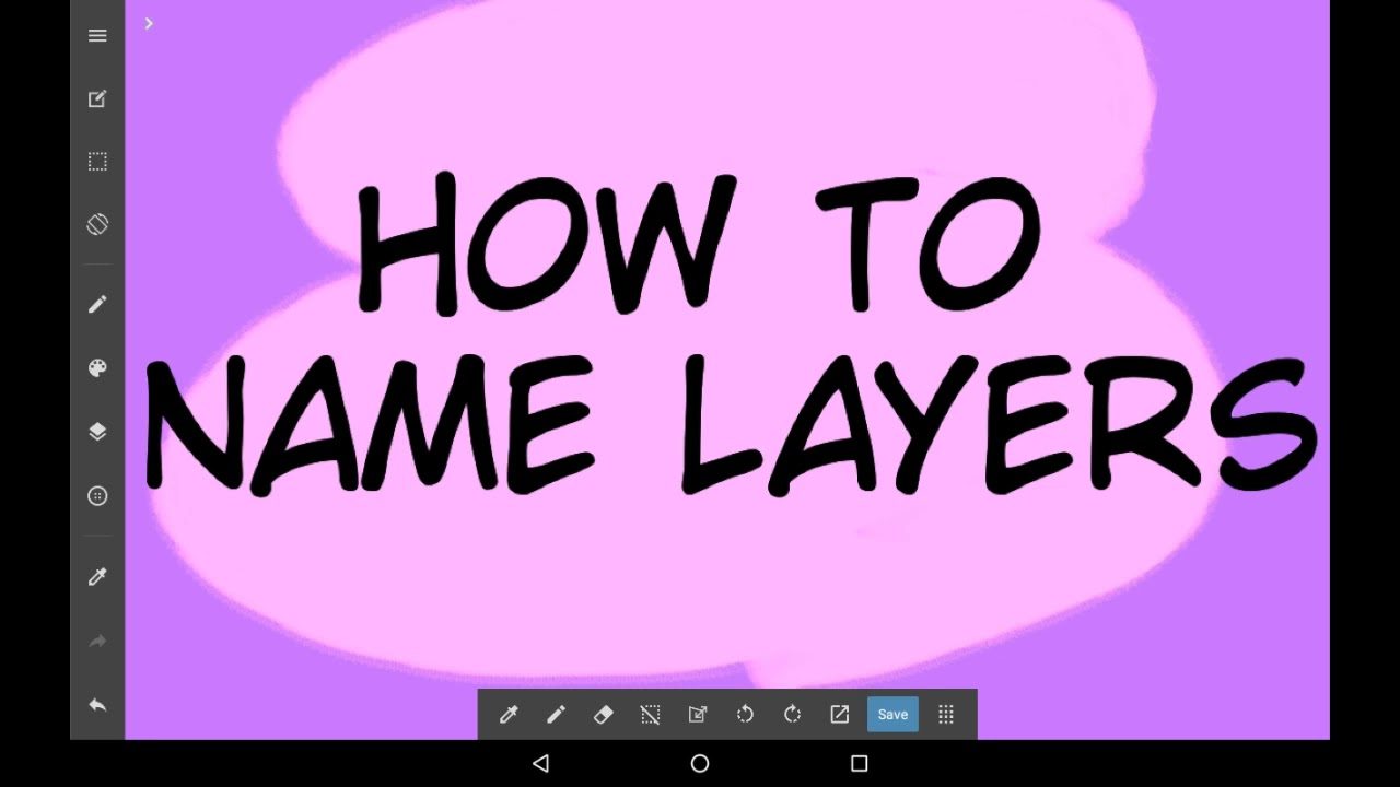 How To Name Layers Medibang Paint Tutorial For Beginners YouTube