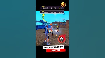 How To Create Only Headshot Custom || Free Fire Only Headshot Custom 💯😱 #shorts #custom #freefire