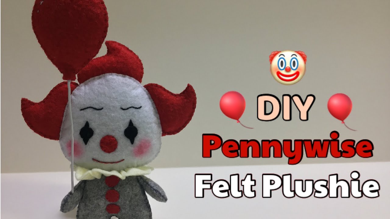 Pennywise Felt Plushie | DIY | Pennywise IT Felt Doll | Felt Craft ...