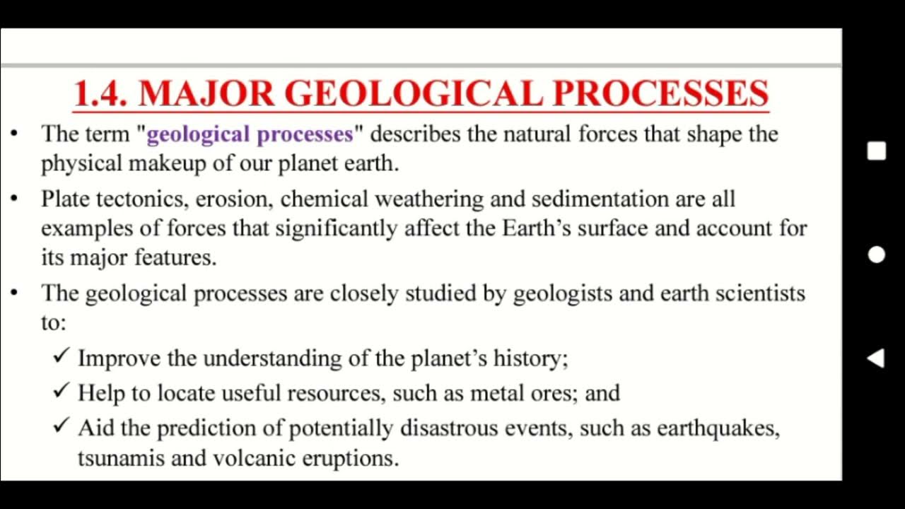Geography grade 12 unit 1 part 2 geological process afaan oromotin