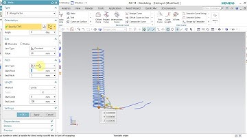Học NX CAD Online - Bài 15 : Helix - Tạo xoắn lò xo