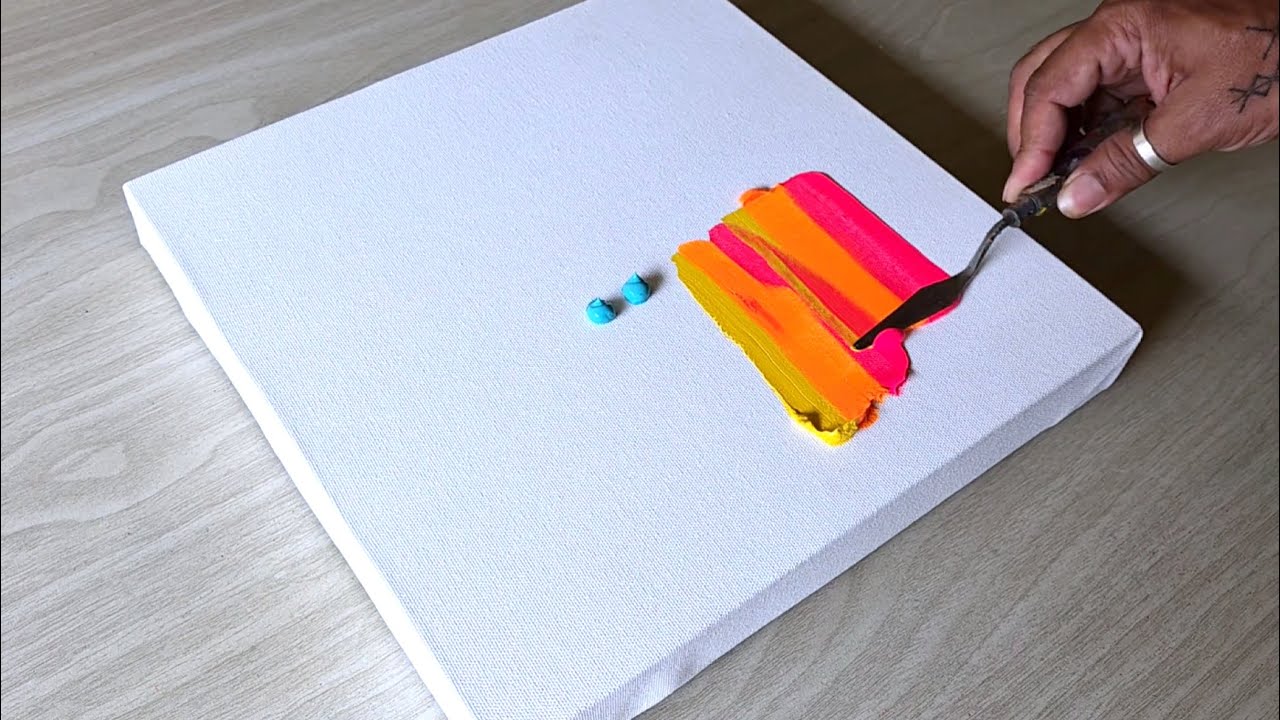 Abstract Painting Demo / Acrylic Painting 