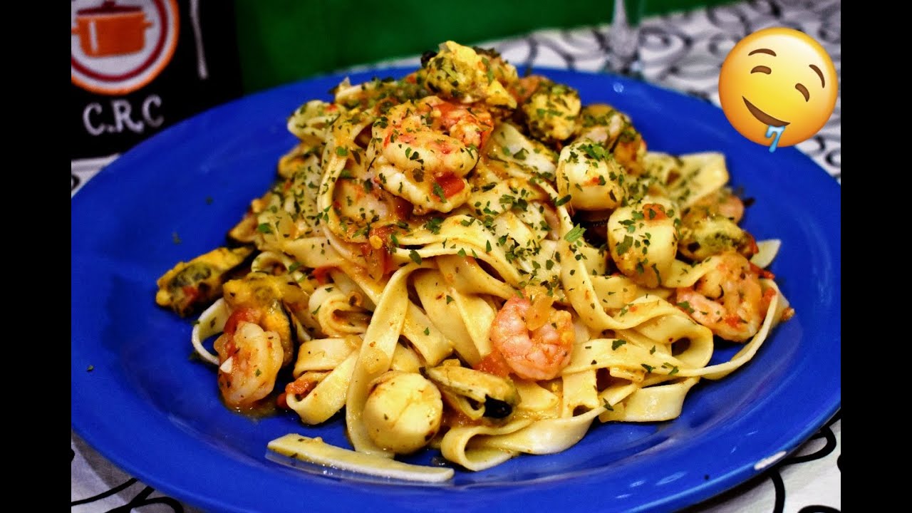 🍝Pasta con MARISCOS - Pasta con Frutos de Mar 🍤🍷 | Cocina de Restaurante En Casa