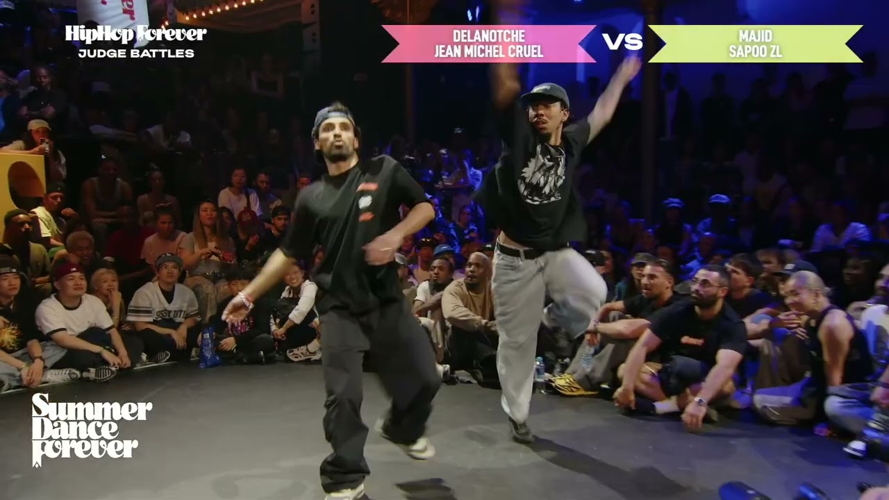 Деланоче и Жан Мишель Круэль против Маджида и Сапу ZL JUDGE BATTLE Hiphop | Summer Dance Forever ...