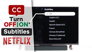 How To Turn OFF | ON Netflix Subtitles On Your Smart TV! [Remove Closed Captions]