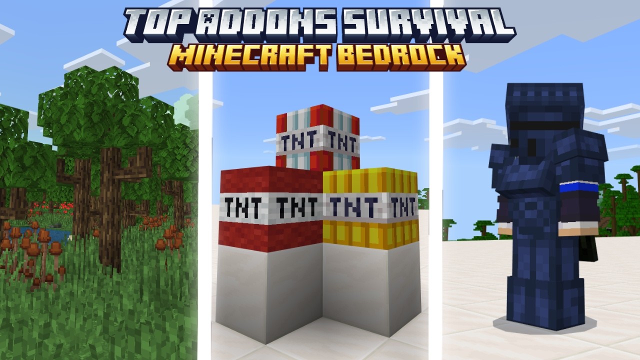 Top Addons Survival para MINECRAFT Bedrock 26.0 - YouTube