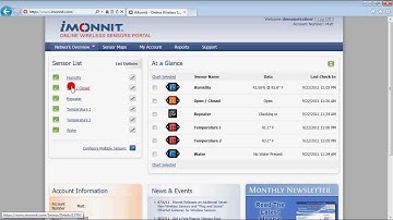 iMonnit Wireless Sensor Portal Overview