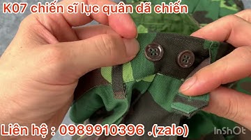 Quân phục rằn ri dã chiến K07 chiến sĩ Lục Quân. Chất liệu vải dày dặn, bền,đẹp, độ nguỵ trang cao.