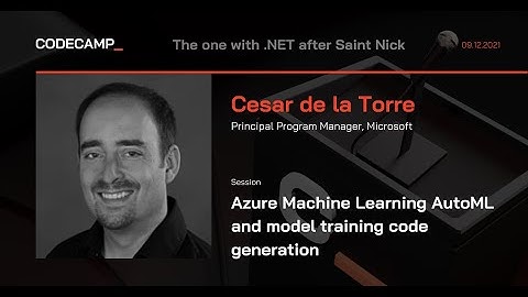 Azure Machine Learning AutoML and model training code generation by Cesar de la Torre
