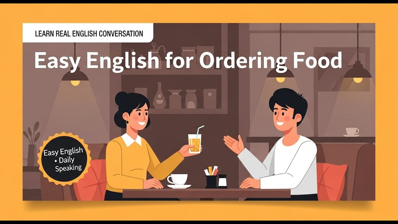 How to Talk About Easy English for Ordering Food | Real English Conversation | English Podcast