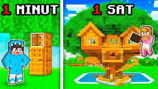 1 MINUT VS 10 MINUTA VS 1 SAT KUĆICA NA DRVETU!