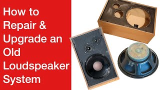 Loudspeaker Repair and Upgrade Techniques #loudspeakerrepairs #loudspeakerproject