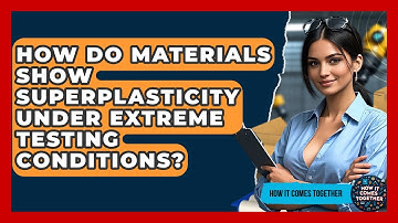 How Do Materials Show Superplasticity Under Extreme Testing Conditions? - How It Comes Together