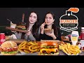 ЧЕРНЫЙ БУРГЕР / НАГЕТСЫ / САЛАТ BURGERSTATION  MUKBANG не ASMR