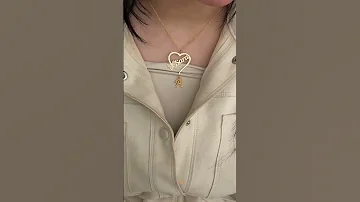 سلسال بالاسم والحرف داخل قلب مطلي ذهب عيار 21 مع منتجات بلاك سيزون أنتي أميرة الزمن 