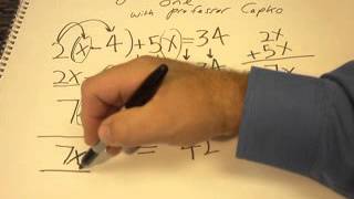 How to Solve for X When Wou Have More Than One with Professor Capko