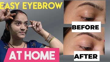 Easy Eyebrow Threading at Home | Perfect Shape in 5 Minutes | Eyebrow Tutorial for Beginners 💖