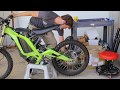 Sur Ron electric motorcycle- Fork and Wheel Replacement