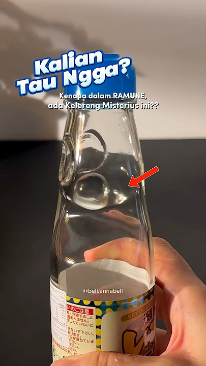 Cara membuka botol RAMUNE dengan BENAR‼️ #shorts