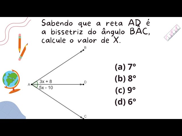 Bissetriz de um Ângulo, Bissetriz de um Ângulo #matemática