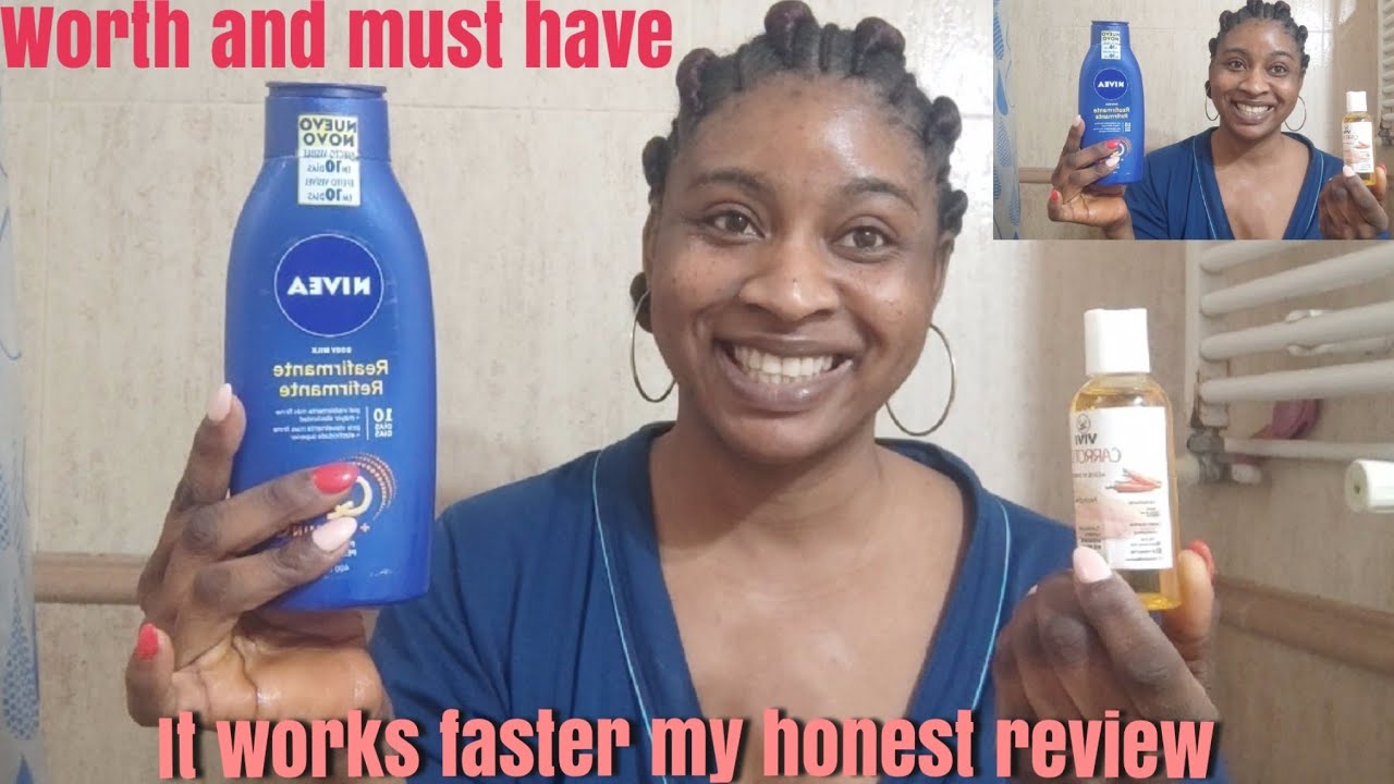 MIX NIVEA Q10 VITAMIN C WITH CARROT OIL FOR GLOWING & MOISTURIZER BODY