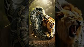 Famous Giant Python vs King of the Jungle | Epic Lion Battle 🐍🦁 #shorts Wealth